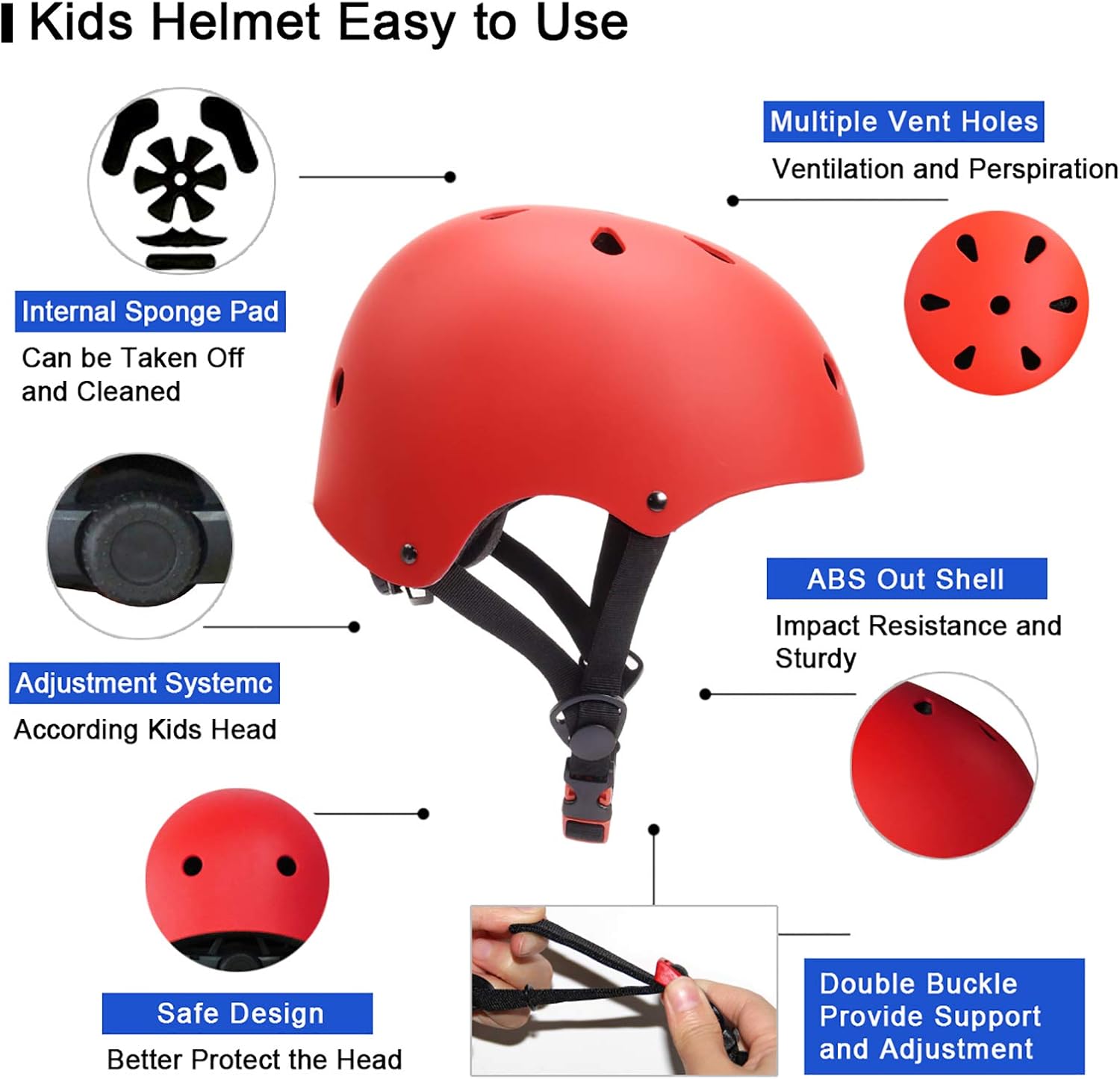 Glaf Toddler Helmet for 2-8 Years Kids Bike Helmets Baby Girls Boys Multi-Sport Adjustable Skateboard Bicycle Helmet Lightweight 4 Sizes for Toddlers